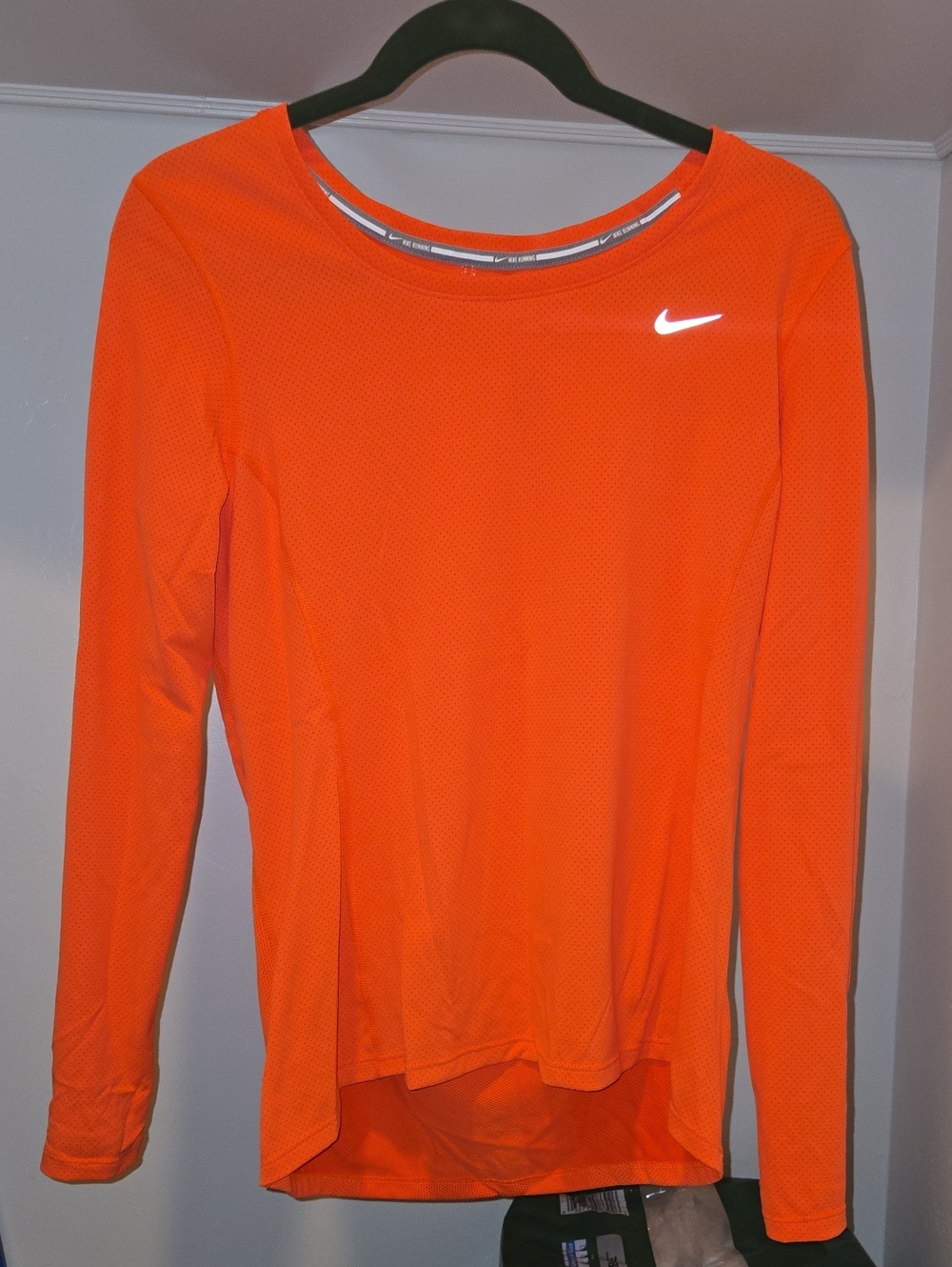 Nike Women's Long-Sleeve Bright Orange Athletic Top